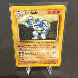 Rare Vintage Machoke - 34/102 Base Set - Pokemon Card - 1999 - LP - Image 1