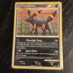 ?? Umbreon 10/90 HGSS Pokemon card Undaunted Regular Rare Card (non holo) NM - Image 1
