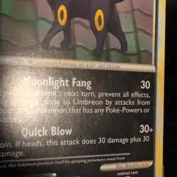 ?? Umbreon 10/90 HGSS Pokemon card Undaunted Regular Rare Card (non holo) NM - Image 4