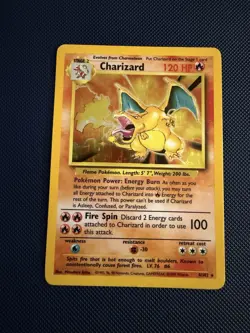 Pokemon TCG Charizard 4/102 Holo Rare Base Set Unlimited 1999 MP - Image 1