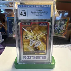 1997 Pokemon Zapdos Prism Holo Bandai Carddass CGC 4.5 VINTAGE - Image 3