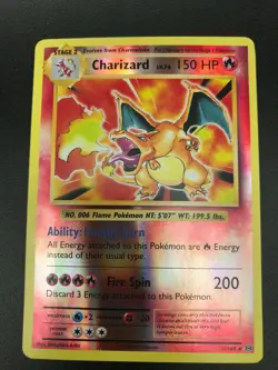 Charizard 11/108 REVERSE HOLO Rare XY Evolutions NM Pokemon TCG 2016 - Image 1