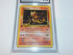 MAGMAR Pokemon (1999) Fossil 1ST EDITION 39/62 CGC 9.5 MINT+ -- RARE UNCOMMON - Image 1