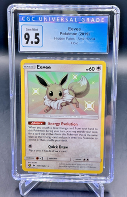 CGC 9.5 - 2019 Pokemon Hidden Fates EEVEE Holo #SV41 - Image 1