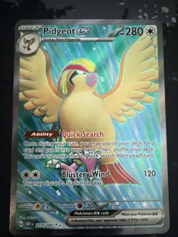 Pokemon Pidgeot TCG EX Obsidian Flames Card 225/197 NM Condition - Image 1