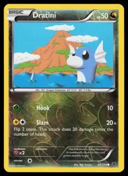 Dratini 49/108 Reverse Holo Pokemon XY Roaring Skies LP - Image 1