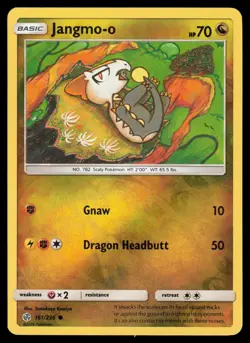 Jangmo-o 161/236 Reverse Holo Pokemon Cosmic Eclipse LP - Image 1