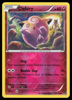 Clefairy 81/122 Reverse Holo Pokemon XY BREAKpoint LP - Image 1