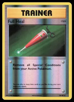 Full Heal 78/108 Reverse Holo Pokemon XY Evolutions LP - Image 1