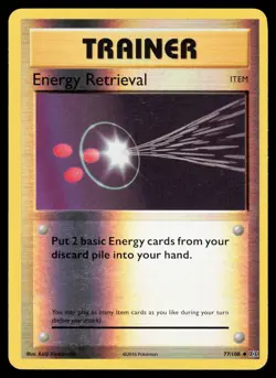 Energy Retrieval 77/108 Reverse Holo Pokemon XY Evolutions LP - Image 1