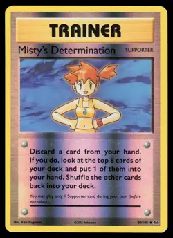 Misty's Determination 80/108 Reverse Holo Pokemon XY Evolutions LP - Image 1