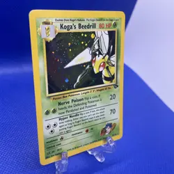 Koga's Beedrill - 9/132 - Pokemon Gym Challenge Unlimited Holo Rare Card WOTC NM - Image 2