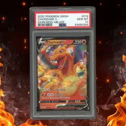 Pokemon Darkness Ablaze CHARIZARD V 019/189 PSA 10 - Image 1