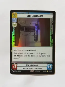 Jedi Lightsaber Foil NM Star Wars: Unlimited Spark of Rebellion #54 RARE - Image 1