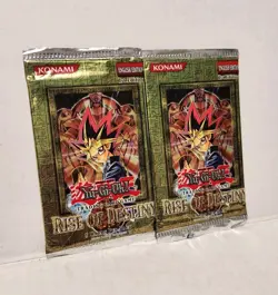 Konami YuGiOh Rise Of Destiny 1st Edition Sealed Booster Pack - Lot Of 2 - Image 1