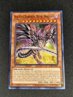 Yu-Gi-Oh! Red-Eyes Darkness Metal Dragon LDS1-EN004 1st Edition Common NM - Image 1