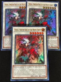 Yugioh Rciela, Sinister Soul of the White Forest INFO-EN039 1st ULTRA x3 (NM) - Image 1