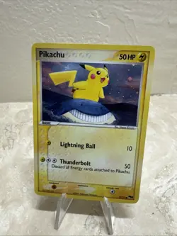 PIKACHU POP Series 5 POKEMON 2007 Holo Trading Card 12/17- CORRECTED BACK - Image 1