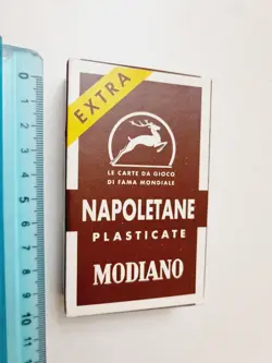 CARTE DA GIOCO SIGILLATE NAPOLETANE MODIANO SCOPA ORIGINAL PLAYING CARD NEW - Image 1