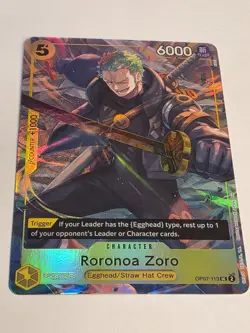 Roronoa Zoro (Illustration Box Vol.3) OP07-113 One Piece Promotion Cards Foil NM - Image 2