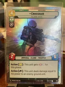 Star Wars Unlimited SotG Foil Hyperspace Card SHD356 Crosshair - Image 1