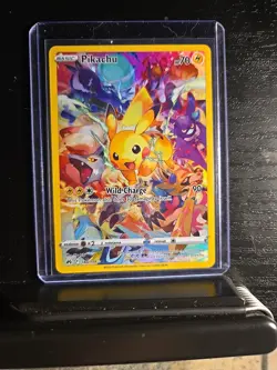 Pokemon Pikachu TCG Full Art Secret Rare Holo Card 160/159 Crown Zenith - Image 1