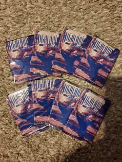 Lot (8) Highlander The Card Game CCG NEW TCG packs Arms and Tactics 1996 - Image 1