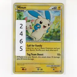 Pokemon TCG Minun HGSS17 HGSS Promo Holo Card EN-HP 2010 - Image 3