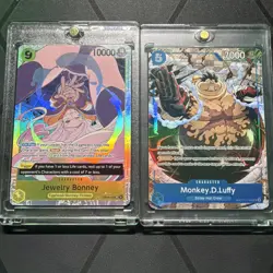 Monkey D Luffy OP13-058 One Piece Card Carrying On His Will Jewelry Bonney - Image 1