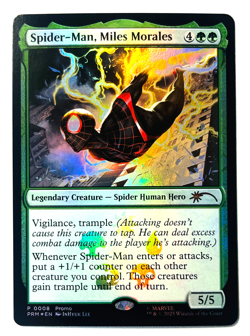MTG Marvel Foil Spider-Man, Miles Morales P 008 - promo PRM - Image 1