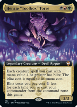 Henzie "Toolbox" Torre (Extended Art) FOIL Streets of New Capenna Commander PLD - Image 1