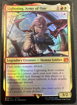 Lightning, Army of One - Foil - #0233 Final Fantasy MTG NM/M - Image 1