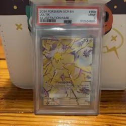 2024 Pokemon SCR EN JOLTIK Illustration Rare 150/142 PSA 9 MINT - Image 1