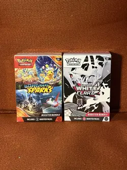Pokemon TCG S&V White Flare Surging Sparks Booster Bundles Factory Sealed - Image 1