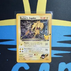 Rockets Zapdos #15/132 CCC Celebrations Classic Collection Holo Pokemon TCG - Image 1