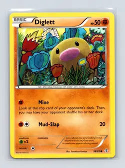 Pokemon TCG Diglett 38/83 Generations Normal LP - Image 1