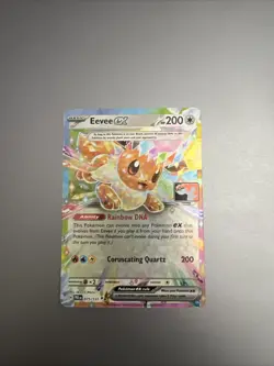 Pokemon TCG Eevee EX 075/131 Prismatic Evolutions Play! Prize Pack 7 NM - Image 1