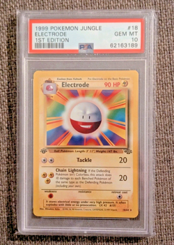 Pokemon TCG - Electrode - 18/64 - Jungle - Holo Rare - 1st Edition - PSA 10 - Image 1