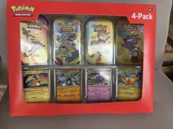 Pokemon 151 Mini Tins 4 Pack Sam’s Club Exclusive SEALED - Image 1