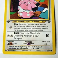 Snubbull 74/111 1st Edition Neo Genesis Common Pokemon WoTC - Image 3