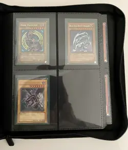 Yugioh Vintage 3 Foil/160 Card Binder Lot Dark Magician Blue-Eyes Red-Eyes 2002 - Image 2