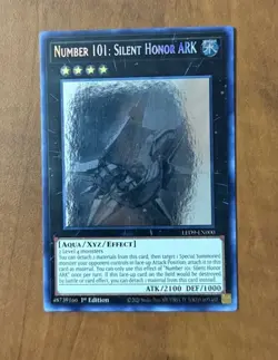 Yugioh Number 101: Silent Honor ARK LED9-EN000 Ghost Rare 1st Edition - Image 1