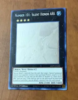 Yugioh Number 101: Silent Honor ARK LED9-EN000 Ghost Rare 1st Edition - Image 2