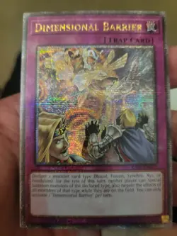 Yugioh! Dimensional Barrier Quarter Century Secret Rare (QCSR) NM RA01-EN072 - Image 1