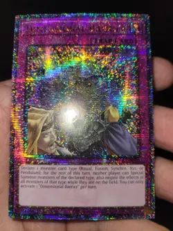 Yugioh! Dimensional Barrier Quarter Century Secret Rare (QCSR) NM RA01-EN072 - Image 2