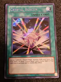 Yugioh Crystal Beacon RYMP-EN048 Secret Rare NM - Image 1