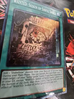 Yugioh! 1x WANTED: Seeker of Sinful Spoils RA03-EN074 Collector's Rare 1st Ed - Image 2