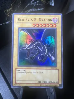 Yugioh! LP Red-Eyes B. Dragon - SDJ-001 - Ultra Rare - Unlimited Edition Near MT - Image 1