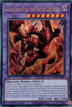 MP23-EN080 ALBA-LENATUS THE ABYSS DRAGON ULTRA RARE 1ST EDITION YuGiOh CARD - Image 1