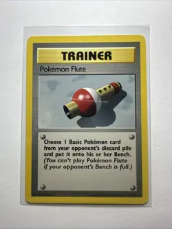 Base Set Pokemon Flute 86/102 Pokemon Trainer Card - Image 1
